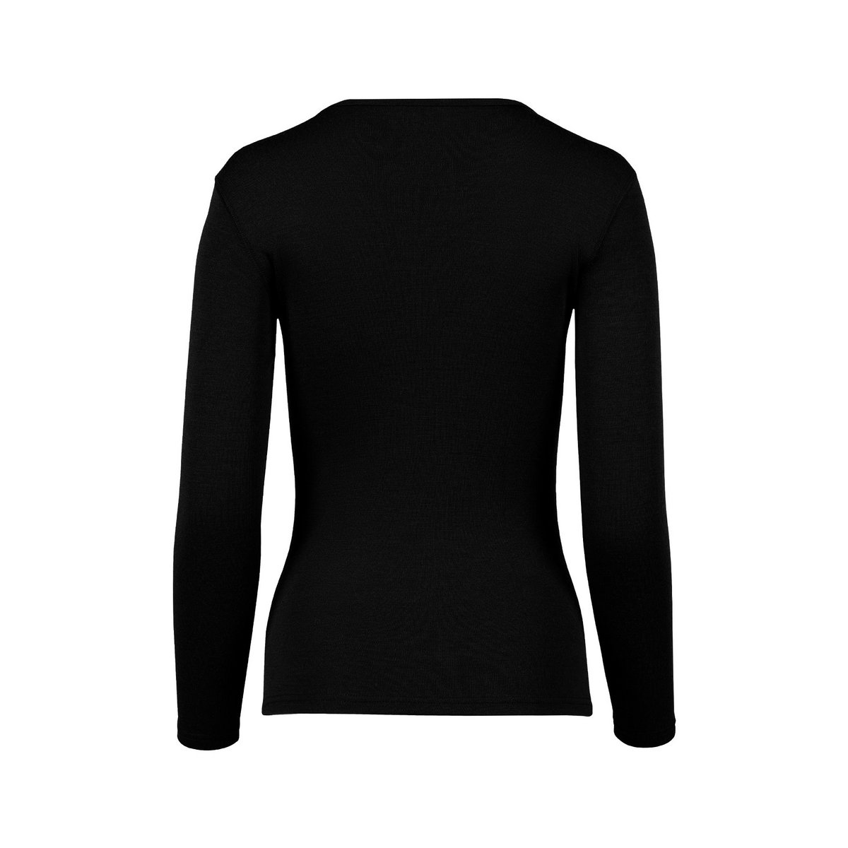 Dame Merino 250 Langærmet Crew Sort