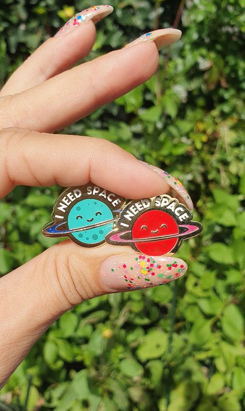 Pin I need space citat planet blue
