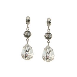 Silver Beetle Drop Earrings
