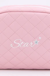 Baby Quiltet Broderet Vanity Case, Stjerne, Blå