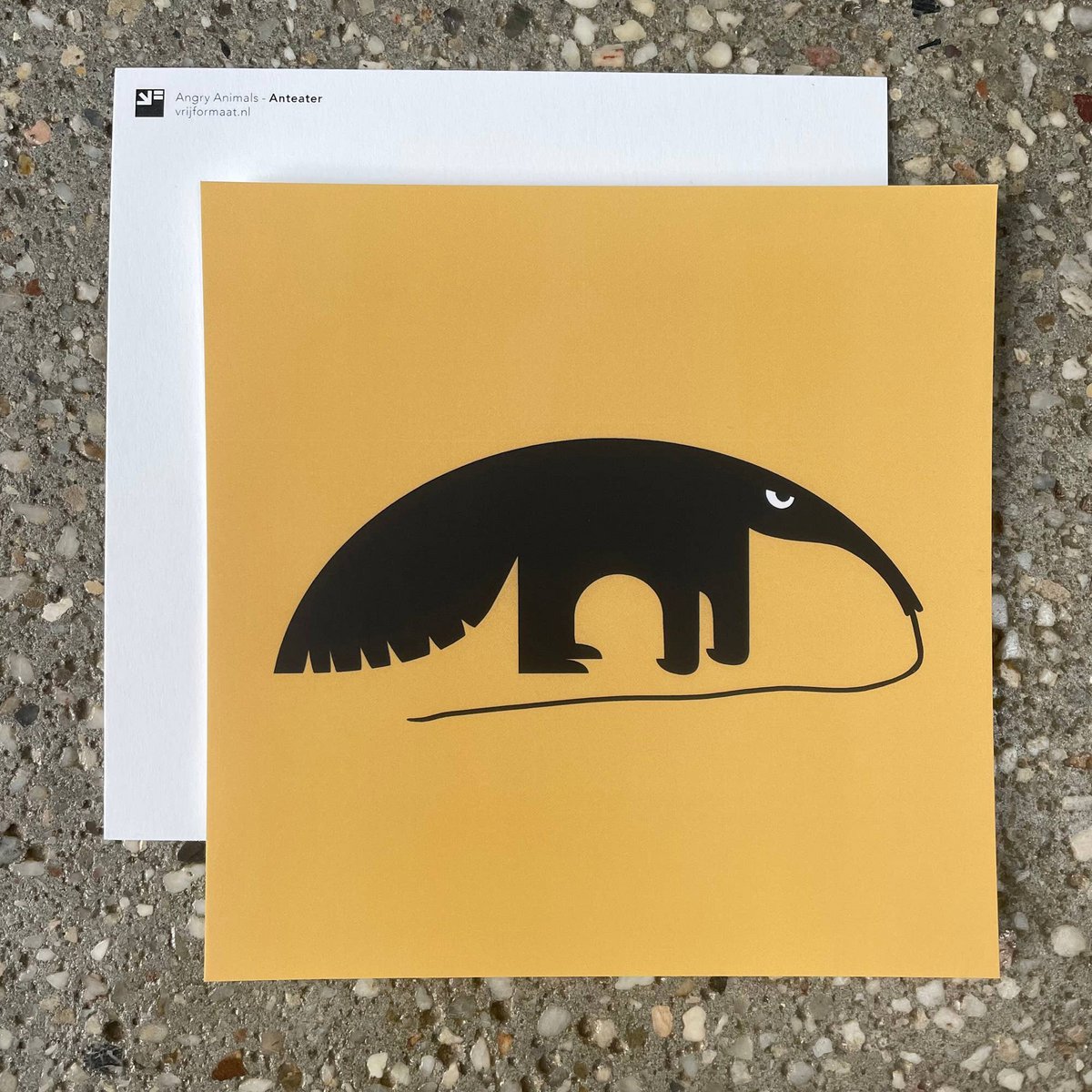 postcard - Anteater (Angry Animals)