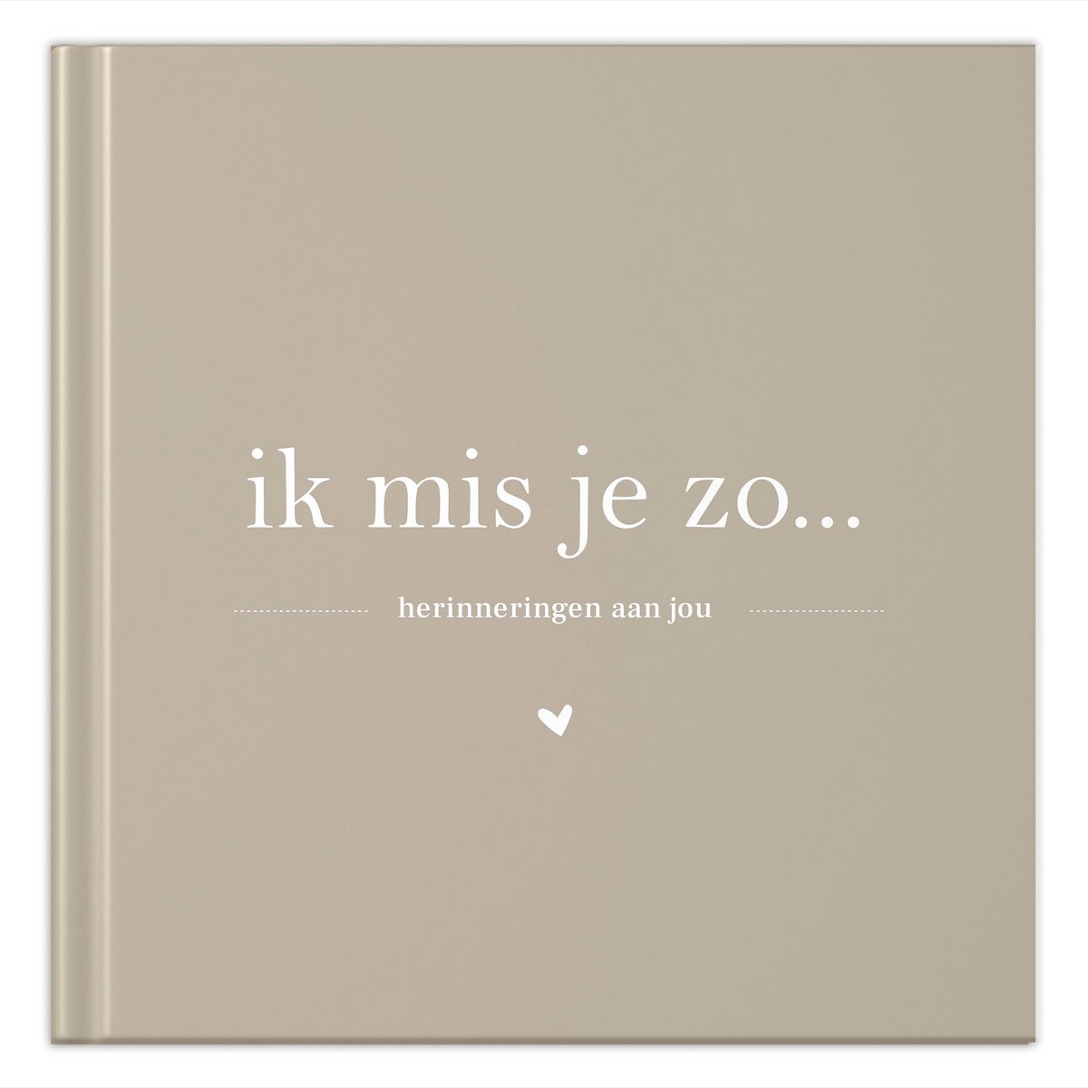 Phyllbooks tęsknię za tobą SO Memory Book - Mourning Book - Taupe