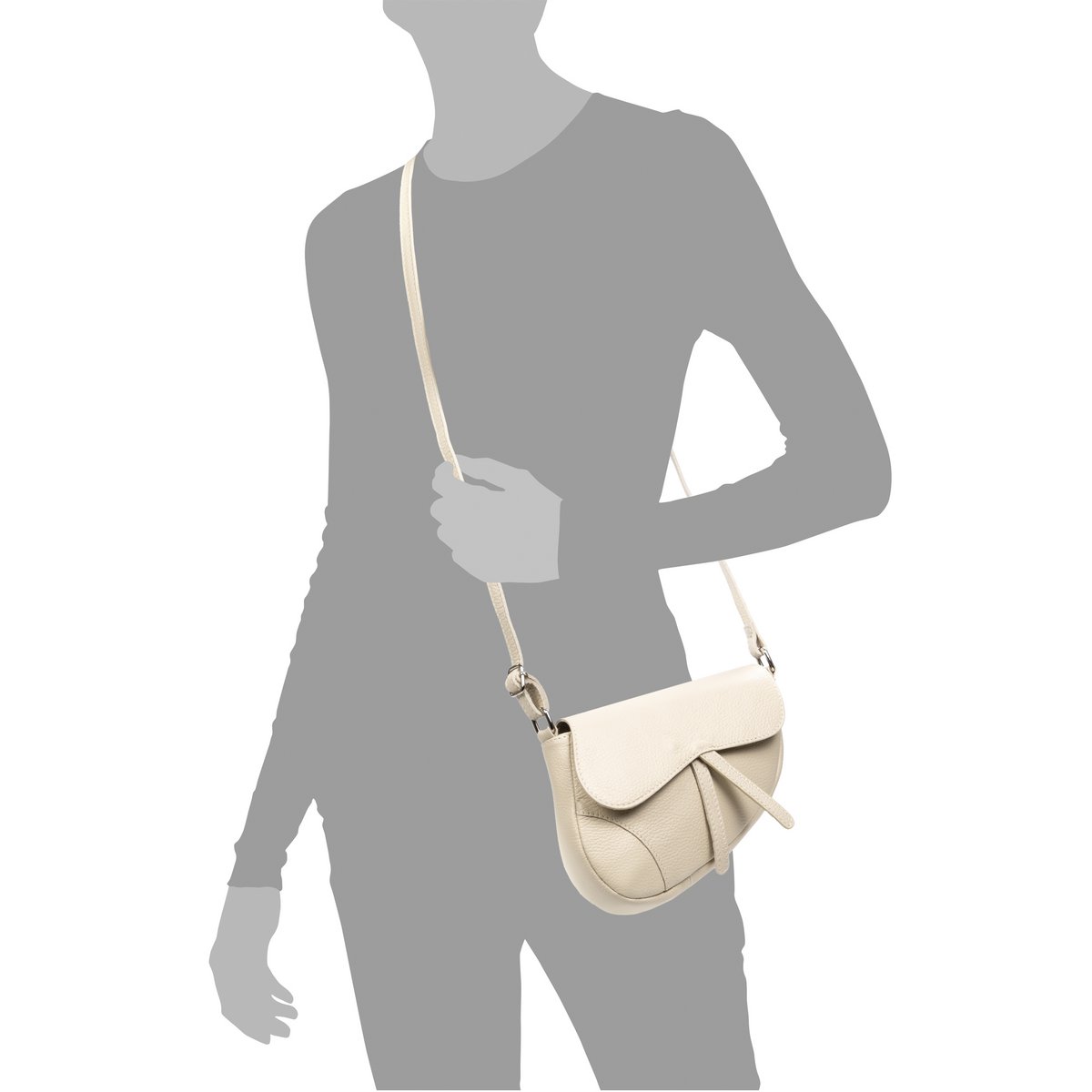 Florence Artegiani. Sac à bandoulière Susanna pour femme en cuir suédé véritable