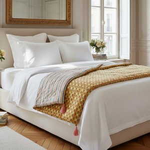 Courtepointe en coton "Sol"