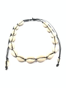 Cowry choker necklace black