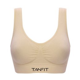 Seamless Comfortable Sports bra with Removable Pads - Nude