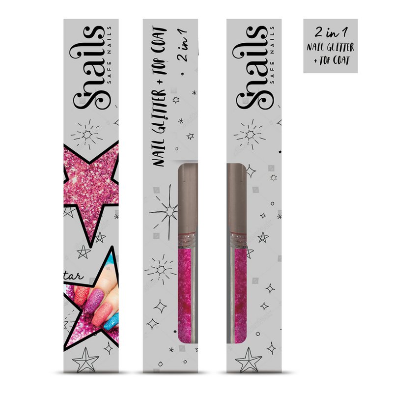 Slakken - Nagel Glitter 2-in-1