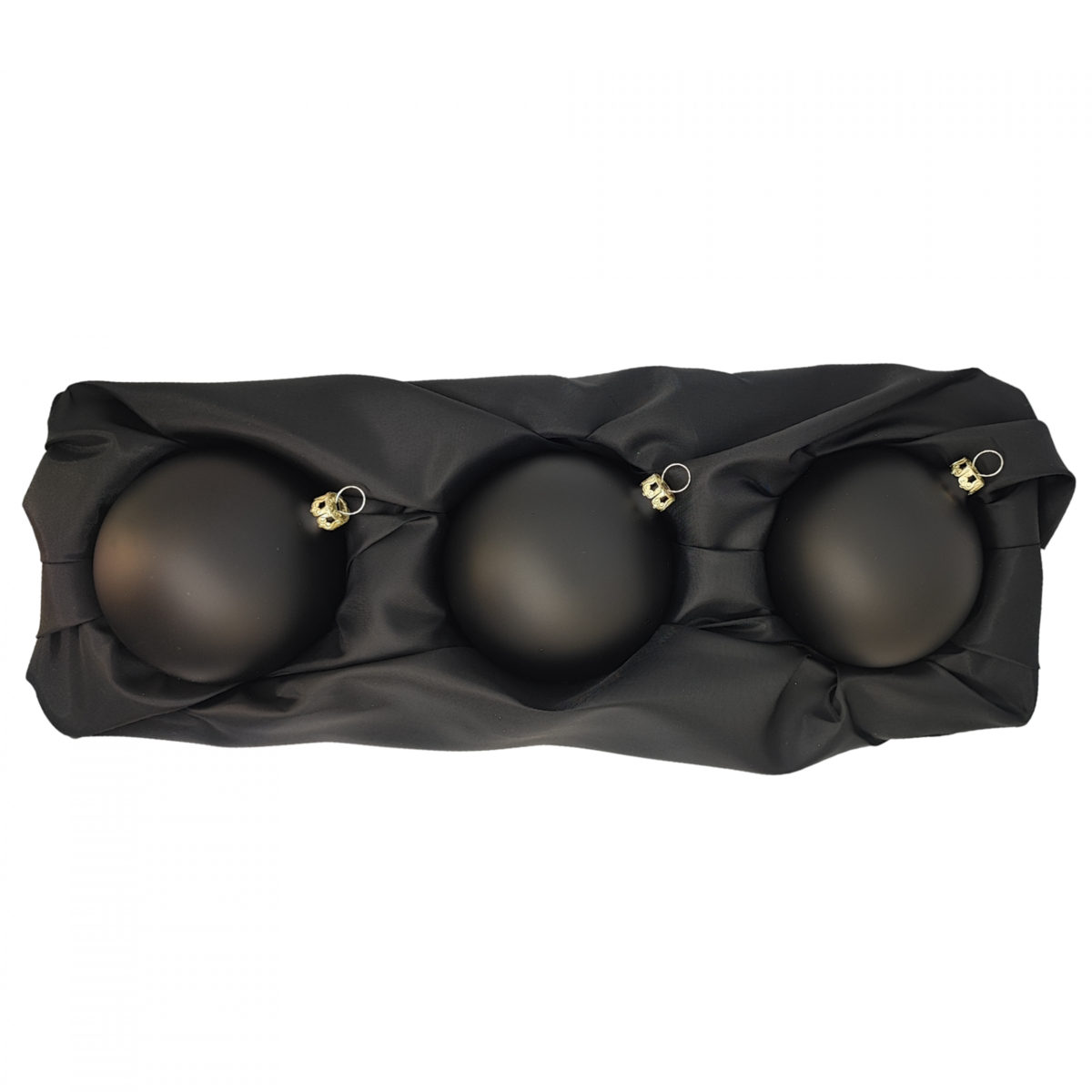 "night" - 8 cm Christmas balls matt black