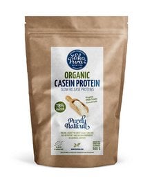 Organic casein protein powder, made from high-quality milk. Provides a slow-release source of protein to support muscle recovery and growth.