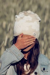 FLOWER BEIGE summer hat for girls