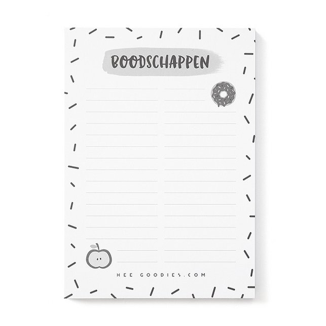 Stationery Set Notepad Shopping List A6 // Set 2 Pieces