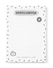 Stationery Set Notepad Shopping List A6 // Set 2 Pieces