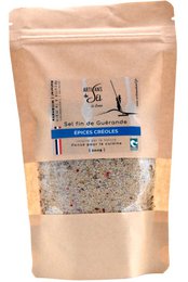 Fine salt of Guérande with Creole spices - 200g recharge | Salt craftsmen