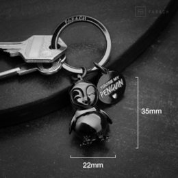 "You're my penguin" penguin keychain "Frosty" with engraving - cute penguin lucky charm as a gift for partners