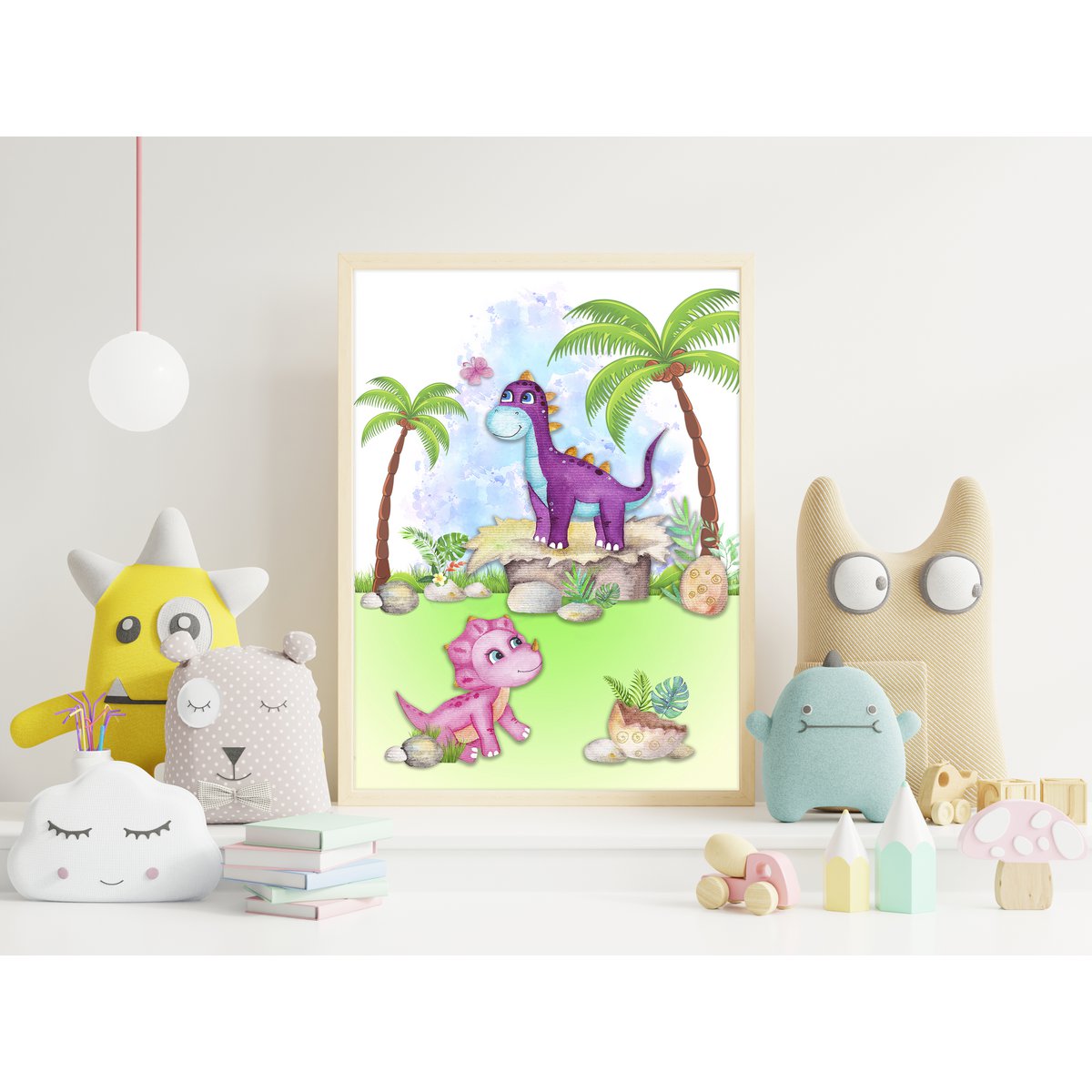 Pósteres de dinosaurios x juego de 3