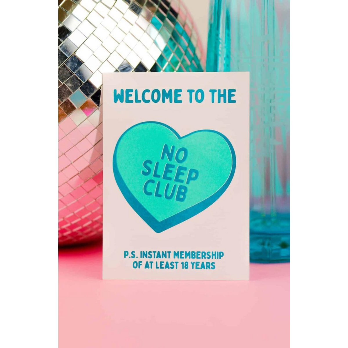 Riso estampado No Sleep Club menta