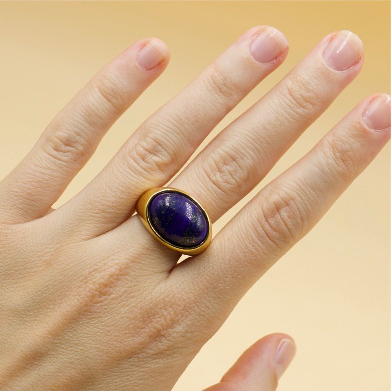 Zilli - Gemstone Signet Ring Lapis Lazuli
