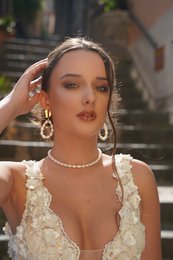 Aire - Drop earrings with river pearls