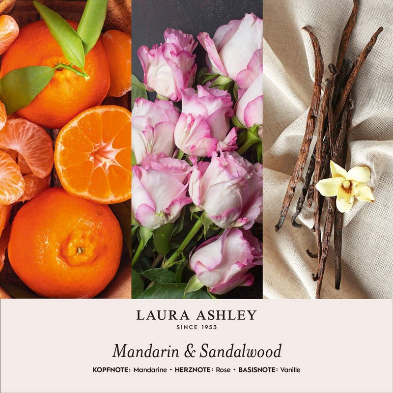 Scented candle Laura Ashley Mandarin & Sandalwood - 400g