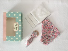 Liberty Wiltshire pink birth gift box