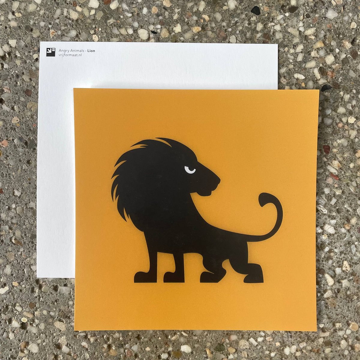 postcard - Lion (Angry Animals)
