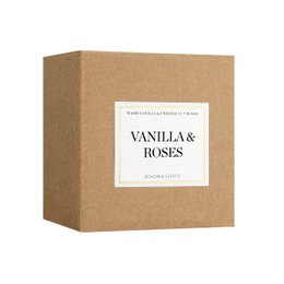 Vanilla & Roses Duftkerze 230g – Vanille & Rosen, Naturwachs, 50h