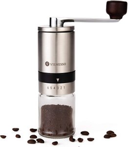 Manual hand coffee grinder with ceramic grinder
