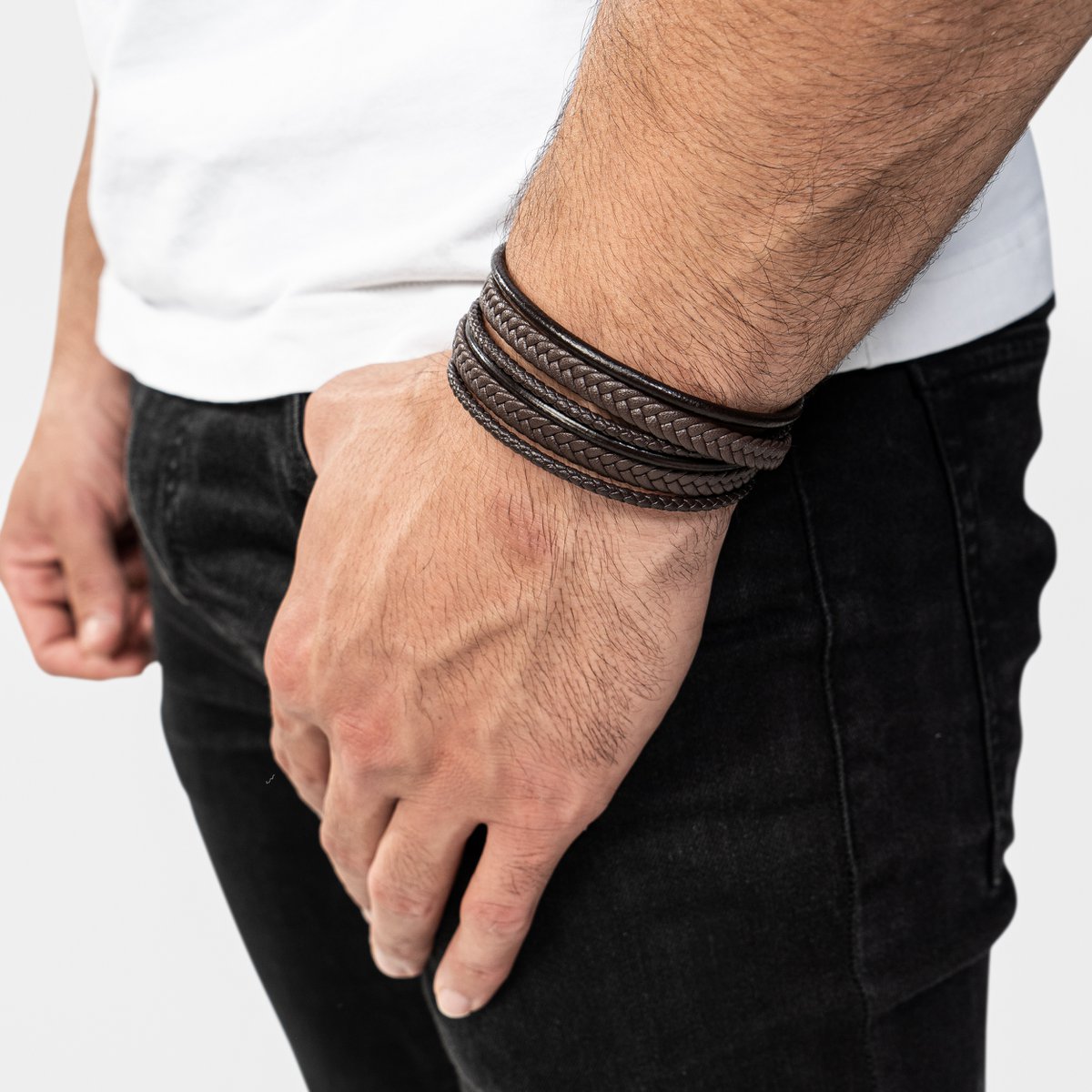 Leather bracelet "Wrap"