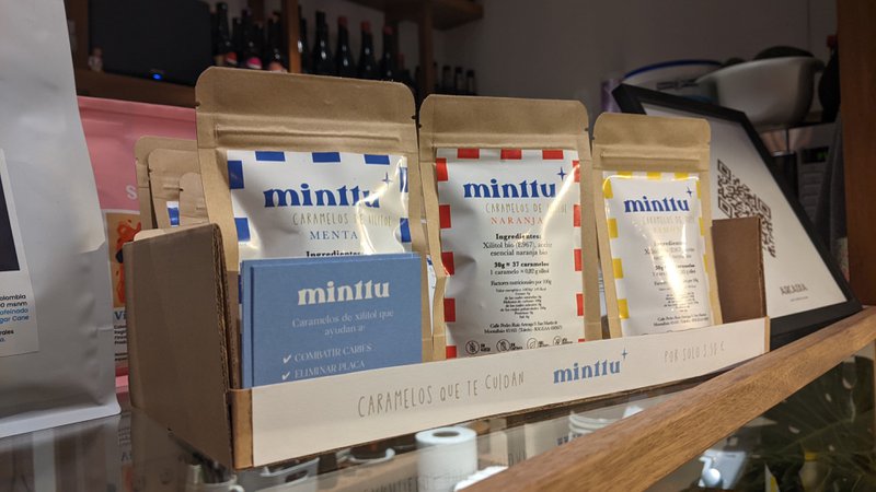Minttu 100% Xylitol Sweets: Tester Box - 12 Packets : Impulse Checkout Product for Retail