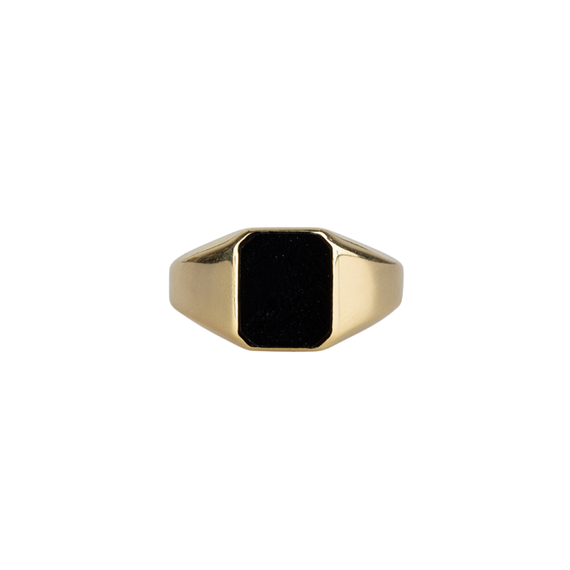 El poder de Onyx | Anillo de sello | Oro