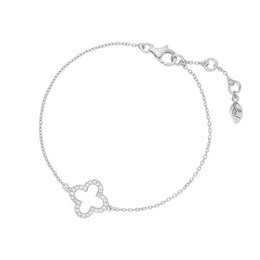 Bracciale quadrifoglio, argento 925