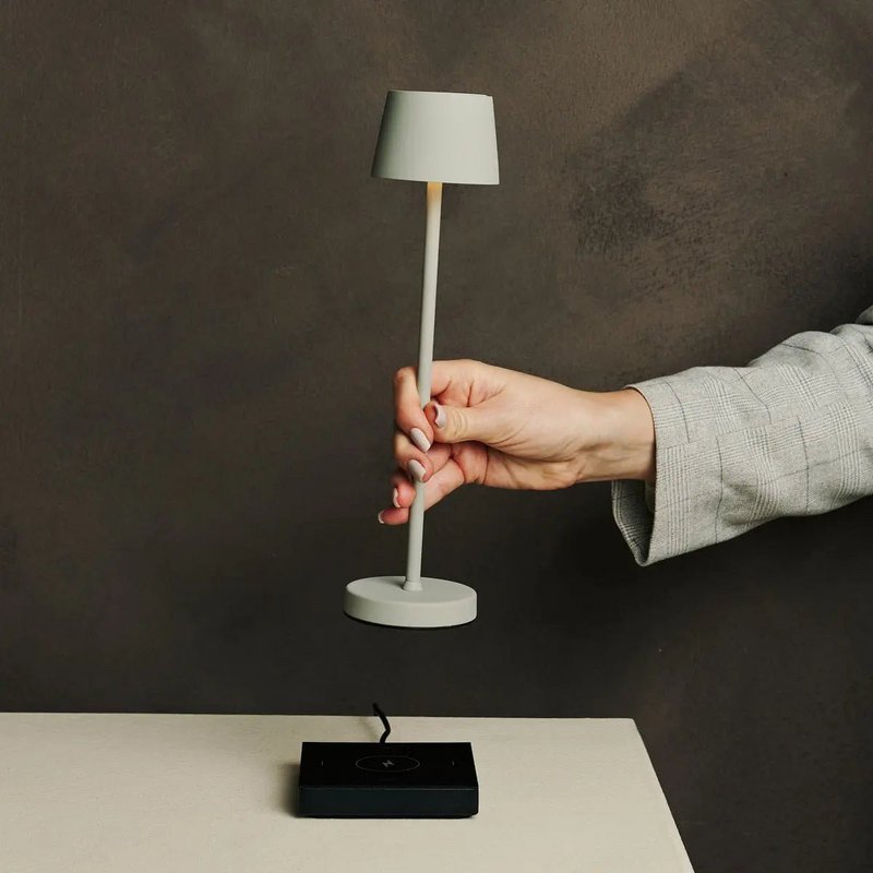 Vondel Mini Shadow Grå Trådløs Lampe