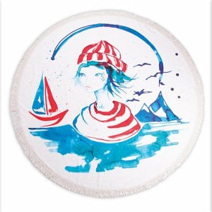 Anemoss Sailor Girl ronde strandlaken