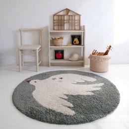 Small Bird Bird Bohemian Bird Aqua Bird Carpet