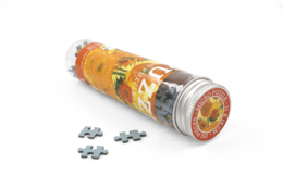 Micropuzzel in koker, 150 stukjes, Zonnebloemen, Vincent van Gogh