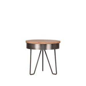 Hazer Saran side table - Gray - Metal - 44 cm - Round 44 x 43 x 44 cm
