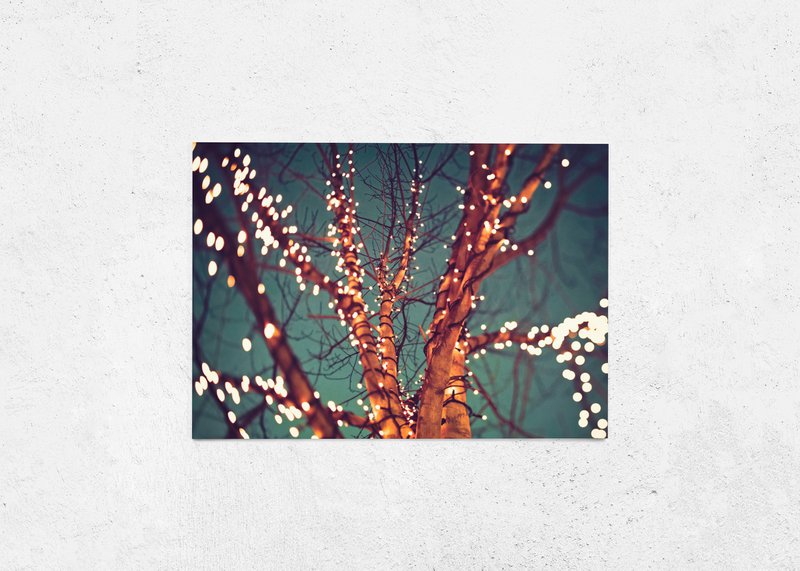 Carte postale arbre de lumières (PK_028)