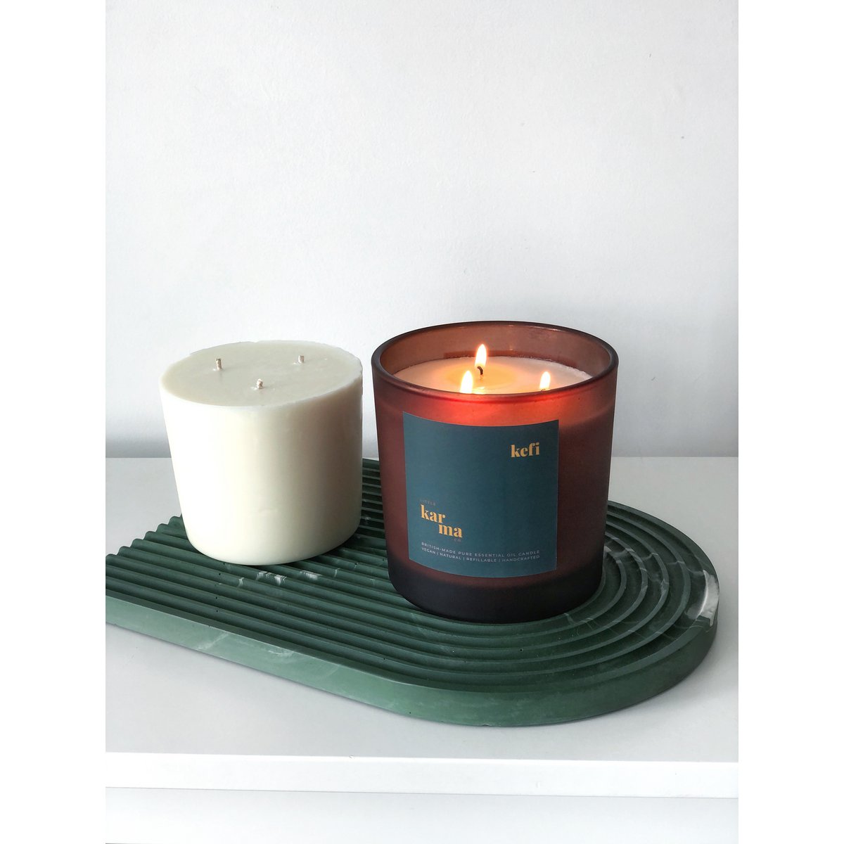 recarga de velas con aroma natural