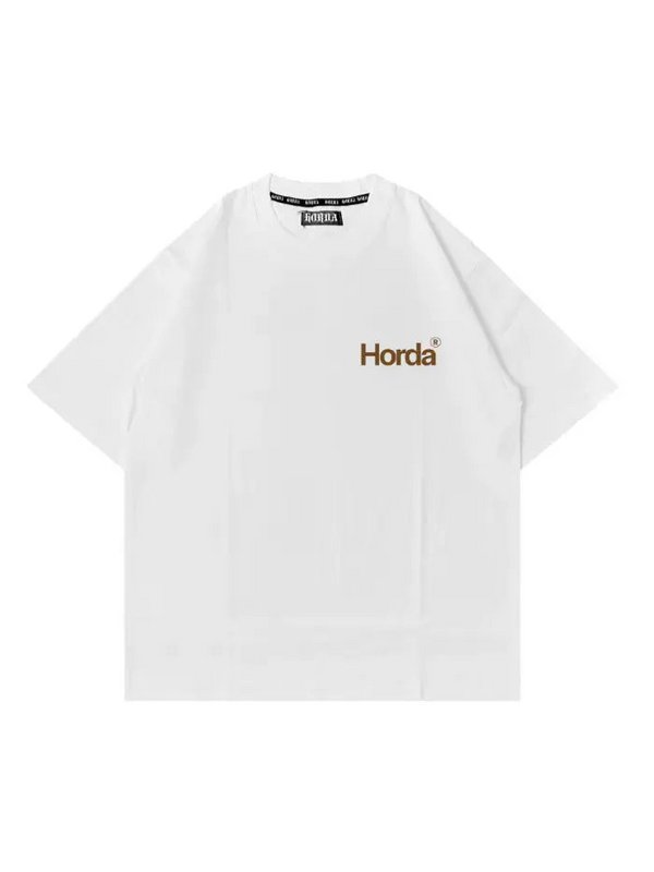 T-Shirt Bianca Rest Boxy Fit 100% Cotone | Horda Brand