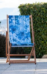 Transat chilienne - bois massif - toile amovible – Design by Gilles Giacomotti