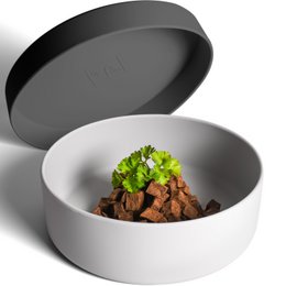 Ne & No® Silicone Food Bowl con tapa - 3 en 1 para perros y gatos