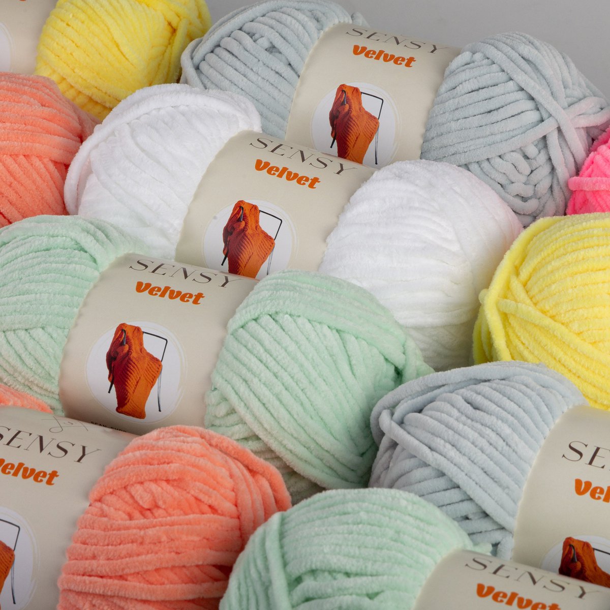 Sensy Velvet Yarn, hilo para manta, 3.5 oz, 132 yardas, calibre 5 voluminoso