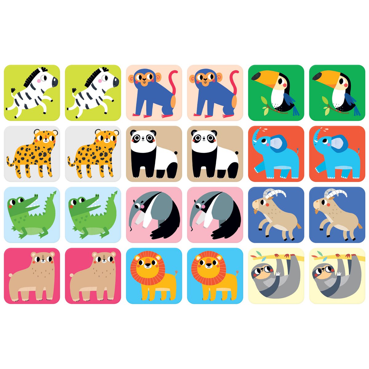 Suuuper Size Memory Gioco Wild Animals 2+