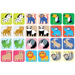 Suuuper Size Memory Game Wild Animals 2+