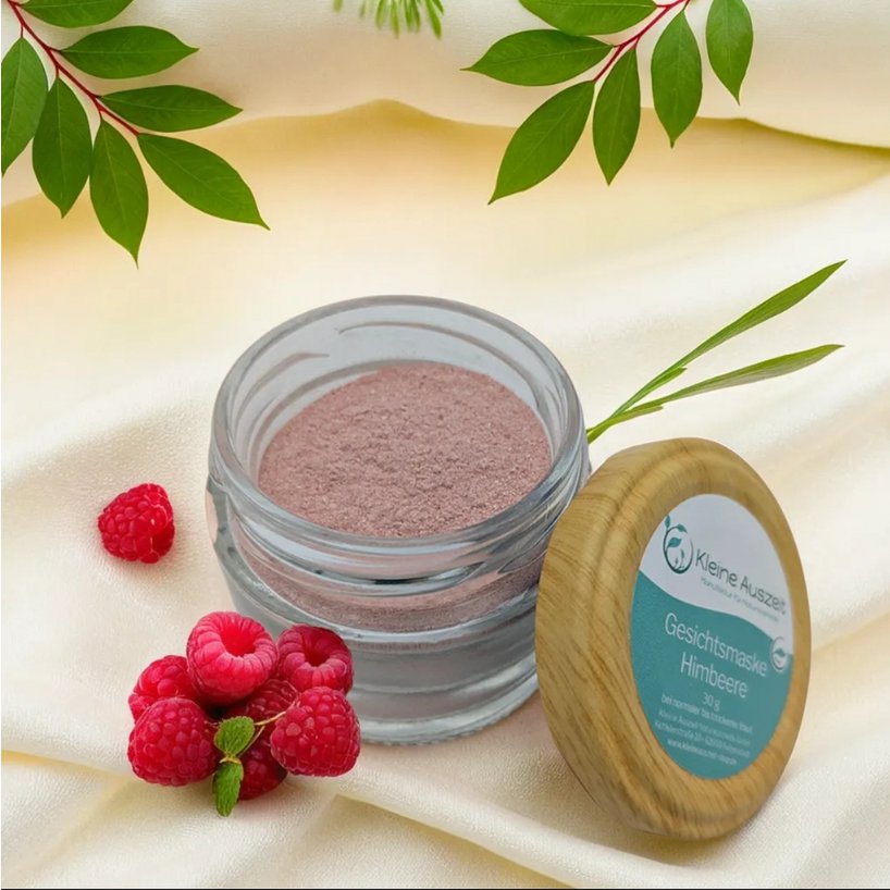 Facial mask raspberry - with vitamins and antioxidants, cares intensively
