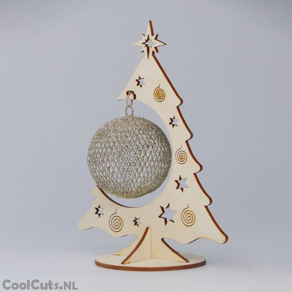 CoolCuts Wooden Christmas tree 22cm