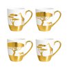 Mugs dorés Savane - lot de 4