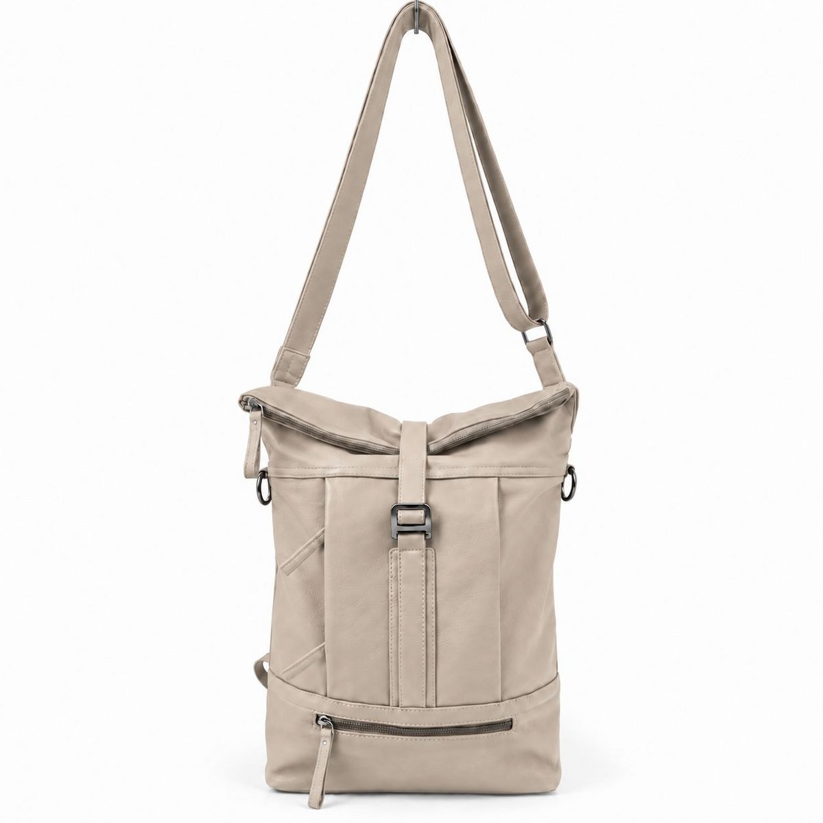 ROLLTOP BACKPACK Rucksack Leder mushroom