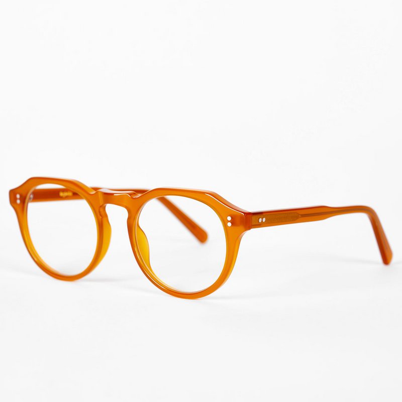 Blue light blocking glasses, Jamie model, acetate frame, sunrise color