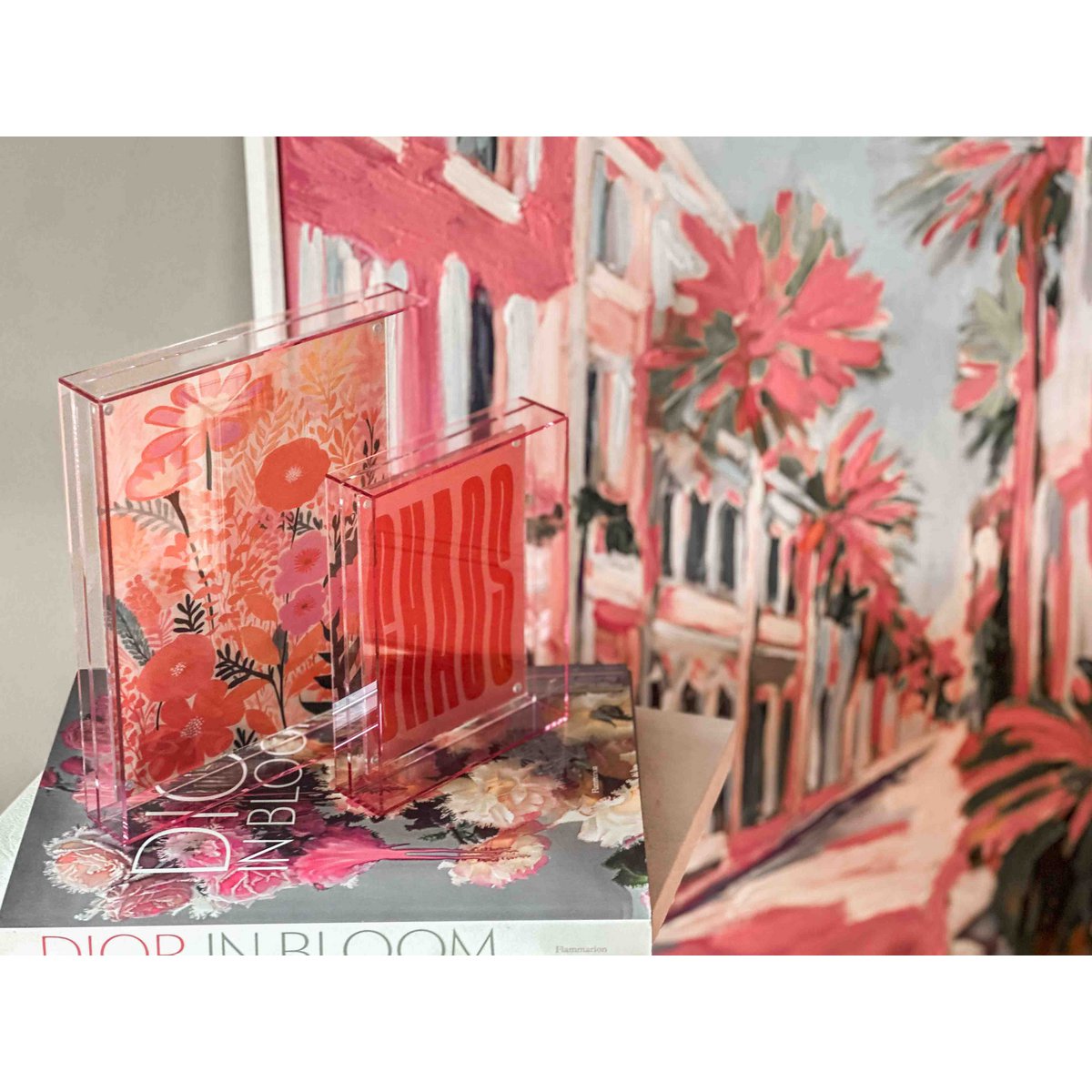 Photo frame Neon pink